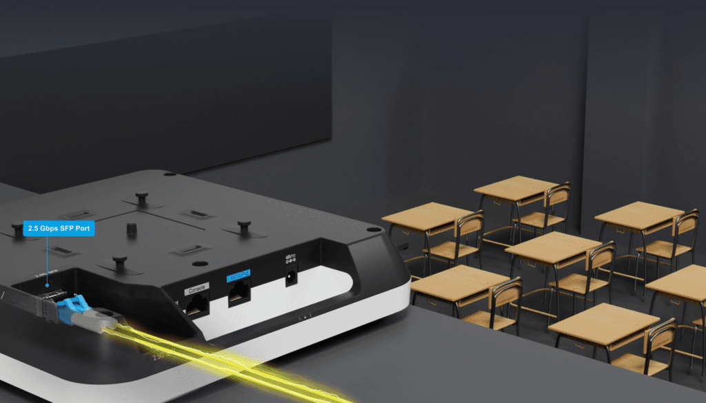 2.5 Gbps SFP Port, Multi-Gigabit Connectivity 2.5 Gbps SFP Port, Multi-Gigabit Connectivity