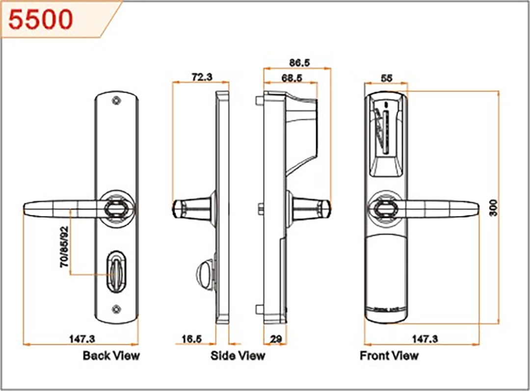 Thông số kỹ thuật 737GMFW5500 Thông số kỹ thuật 737GMFW5500