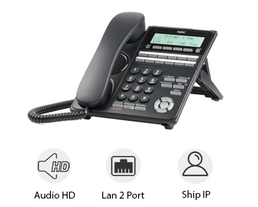 NEC ITK-12DG-1P(BK)TEL support 12-Line Gigabit IP Phone (DT920 Series)