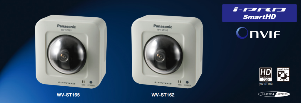 Panasonic I PRO Camera IP WV ST165 support HD 1280x960 H.264 Pan tilt
