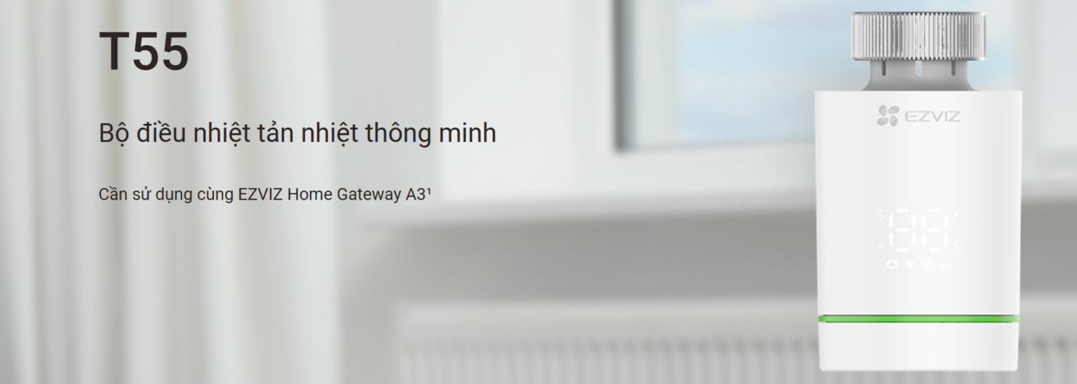 EZVIZ Cảm biến nhiệt T55 thông minh cần sử dụng cùng EZVIZ Home Gateway A3 EZVIZ Cảm biến nhiệt T55 thông minh cần sử dụng cùng EZVIZ Home Gateway A3