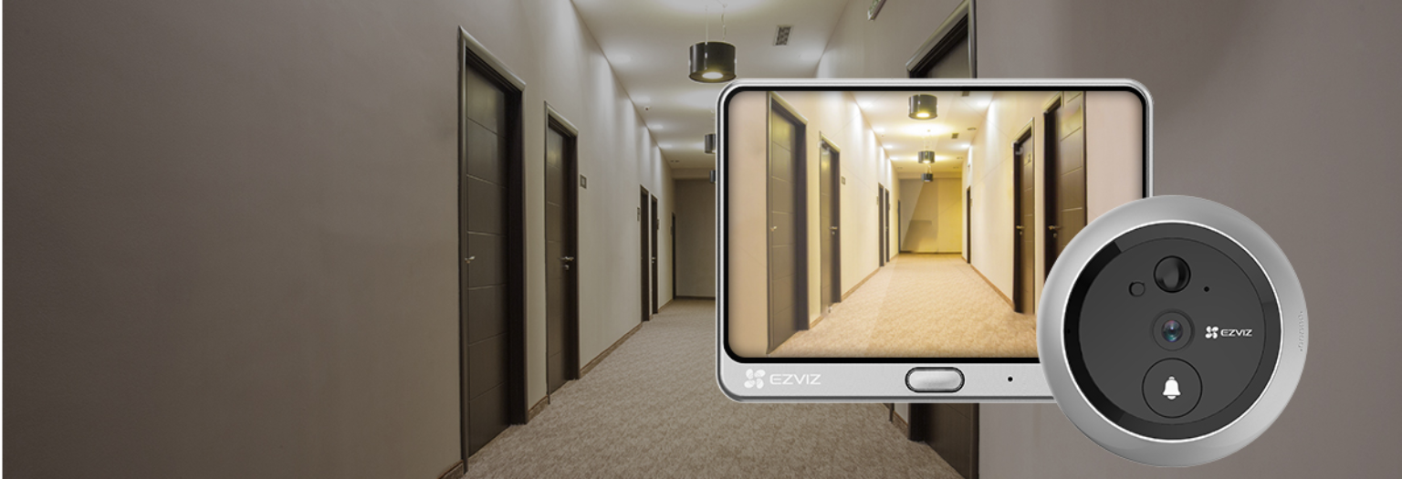 EZVIZ DoorPhone DP1C gắn cửa và chuông cửa qua Video tích hợp hai trong một EZVIZ DoorPhone DP1C gắn cửa và chuông cửa qua Video tích hợp hai trong một