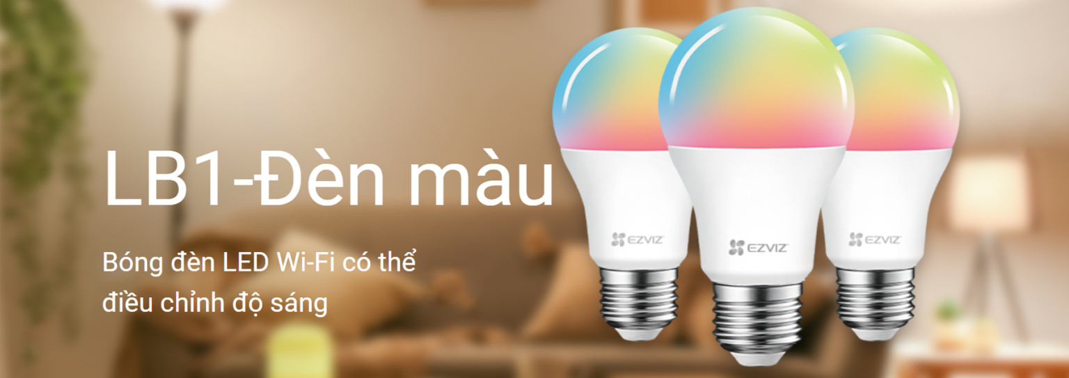 EZVIZ LB1 Bóng đèn màu LED hỗ trợ Wi-Fi có thể điều chỉnh độ sáng