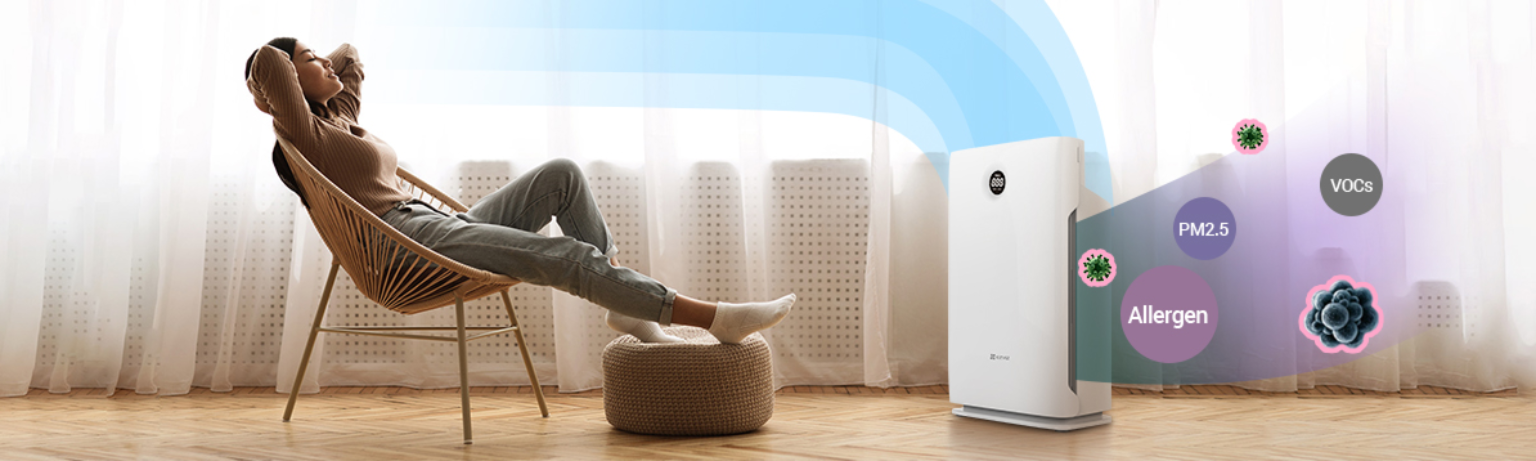 EZVIZ UV-C Air Purifier dòng máy lọc không khí sạch, thở sâu cho chúng ta EZVIZ UV-C Air Purifier dòng máy lọc không khí sạch, thở sâu cho chúng ta